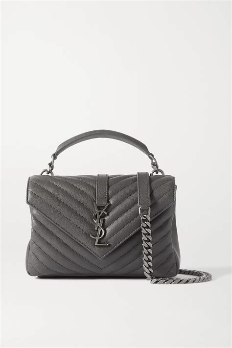 ysl college bag medium grey